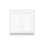 Inset Origami White RTA 24-36"W x 34.5"H x 25"D 5-Size Full Height Double Doors Base Cabinet