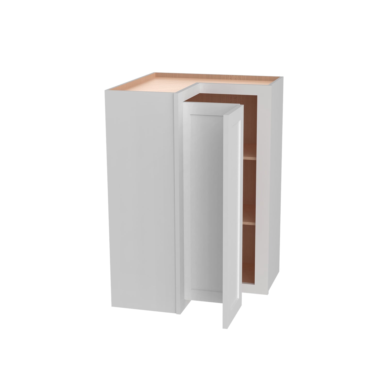 Inset Origami White RTA 25.5"W x 18-42"H x 13.5"D 3-Size Easy Reach Wall Cabinet with 2-3 shelves