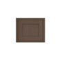 Inset Truffle Brown RTA 12-21"W x 18"H x 13.5"D 4-Size Single Door Wall Cabinet