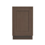 Inset Truffle Brown RTA 12-21"W x 34.5"H x 25"D 4-Size Full Height Single Door Base Cabinet
