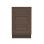 Inset Truffle Brown RTA 12-36"W x 34.5"H x 25"D 9-Size Base Cabinet with 3 Drawers