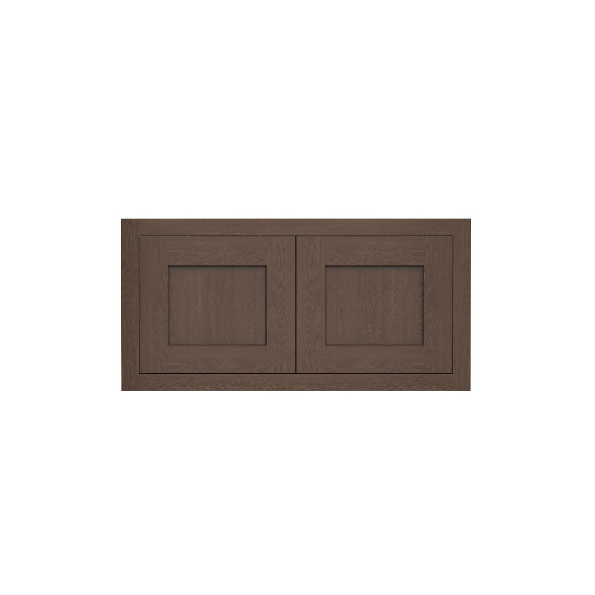 Inset Truffle Brown RTA 24-36"W x 12-24"H x 13.5"D 10-Size Double Doors Wall Cabinet