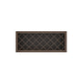 Inset Truffle Brown RTA 24-36"W x 15-30"H x 13.5"D 5-Size Diamond Lattice Wine Grid Wall Rack Cabinet