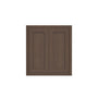 Inset Truffle Brown RTA 24-36"W x 30-42"H x 13.5"D 15-Size Double Doors Wall Cabinet