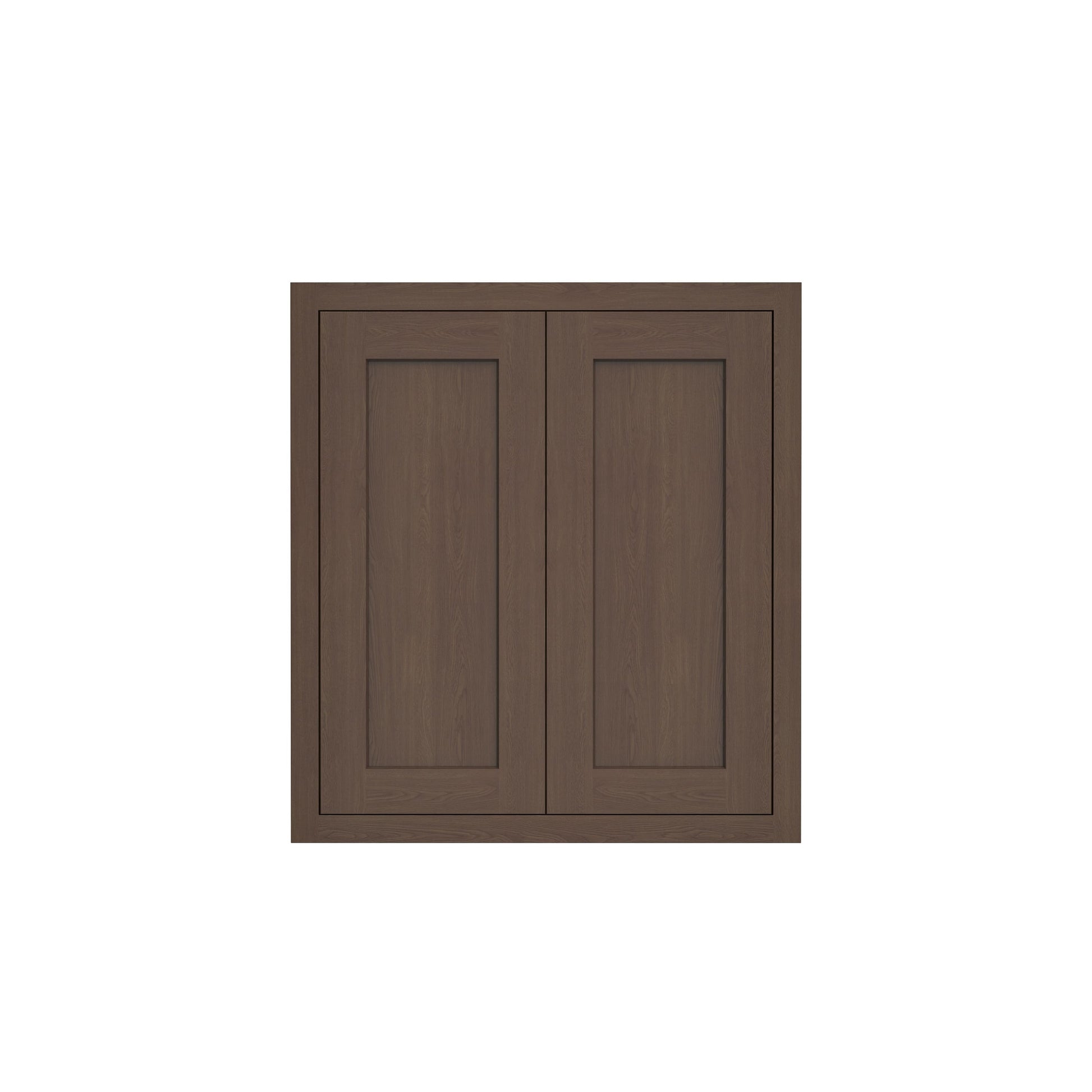 Inset Truffle Brown RTA 24-36"W x 30-42"H x 13.5"D 15-Size Double Doors Wall Cabinet