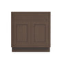 Inset Truffle Brown RTA 24-36"W x 34.5"H x 25"D 5-Size Single Drawer Base Cabinet with 2 Doors