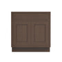 Inset Truffle Brown RTA 24-36"W x 34.5"H x 25"D 5-Size Sink Base Cabinet with 2 Doors and 1 False Drawer