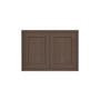 Inset Truffle Brown RTA 30-36"W x 12-24"H x 25"D 7-Size Double Doors Wall Cabinet