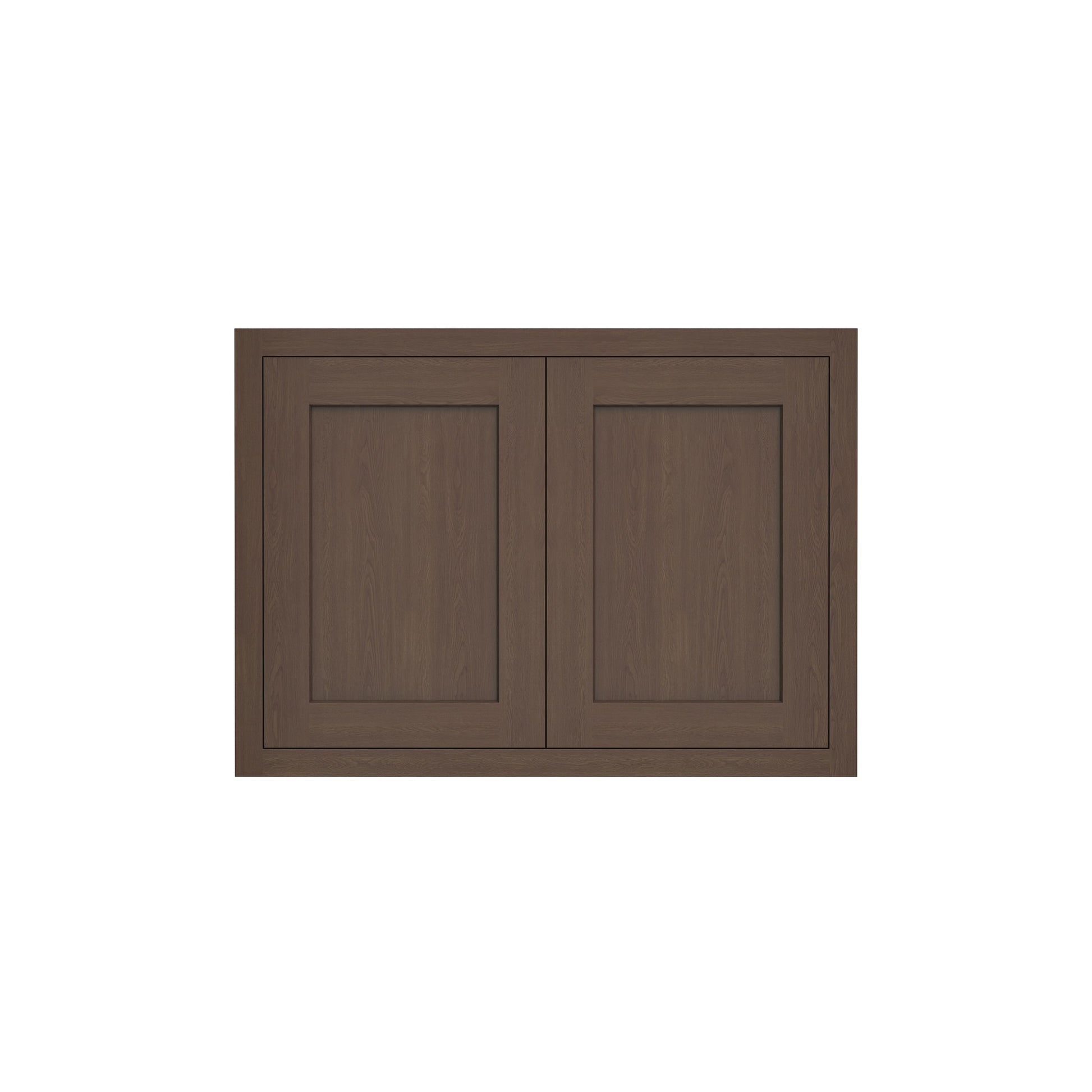 Inset Truffle Brown RTA 30-36"W x 12-24"H x 25"D 7-Size Double Doors Wall Cabinet