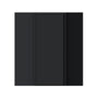 Slim Ebony Black Shaker RTA 24"W x 18"/30"/36"/42"H x 12"D Diagonal Corner Wall Cabinet