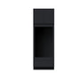 Slim Ebony Black Shaker RTA 33"W x 84"/90"/96"H x 27"D Double Oven Cabinet with 1 Drawer and 2 Doors