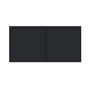 Slim Ebony Black Shaker RTA 36"W x 12"/15"/18"/24"H x 27"D Deep Wall Cabinet with 2 Doors