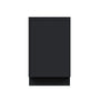 Slim Ebony Black Shaker RTA 9"/18"/21"W x 34.5"H x 24"D Full Height Door Base Cabinet with Single Door