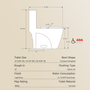 Dual-Flush 1.1/1.6 GPF Elongated One-Piece Toilet with Soft-Close Seat
