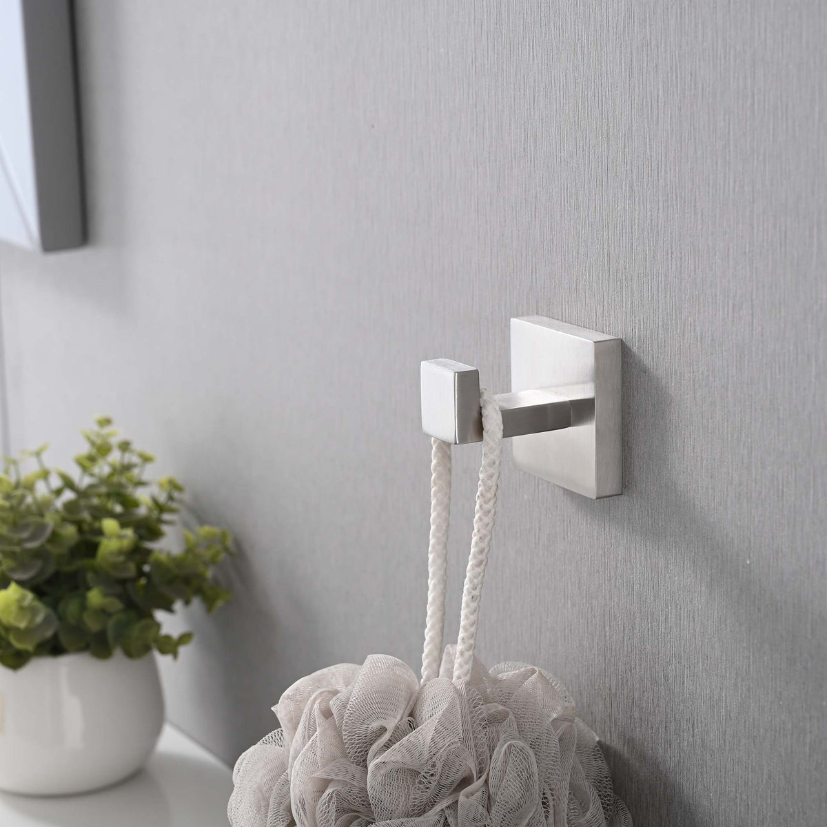 Wall-Mounted Stainless Steel Towel & Coat Hooks for Bathroom Bedroom & Kitchen