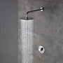 Casainc Round Single Functions Wall Mount Black Shower Faucet