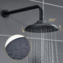 8.3" Wall-mounted Rain Shower System with Handheld & Valve Included