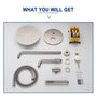 10" Wall Mount Dual Shower Head Rain Shower System with Tub Spout