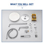 10" Wall Mount Dual Shower Head Rain Shower System with Tub Spout