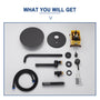 10" Wall Mount Rain Shower Head System with Handheld & Tub Faucet