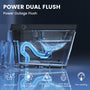 Square Smart Bidet Toilet with Heated Seat and Radar Sensor Lid