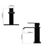 Waterfall Spout Bathroom Faucet,Single Handle Bathroom Vanity Sink Faucet