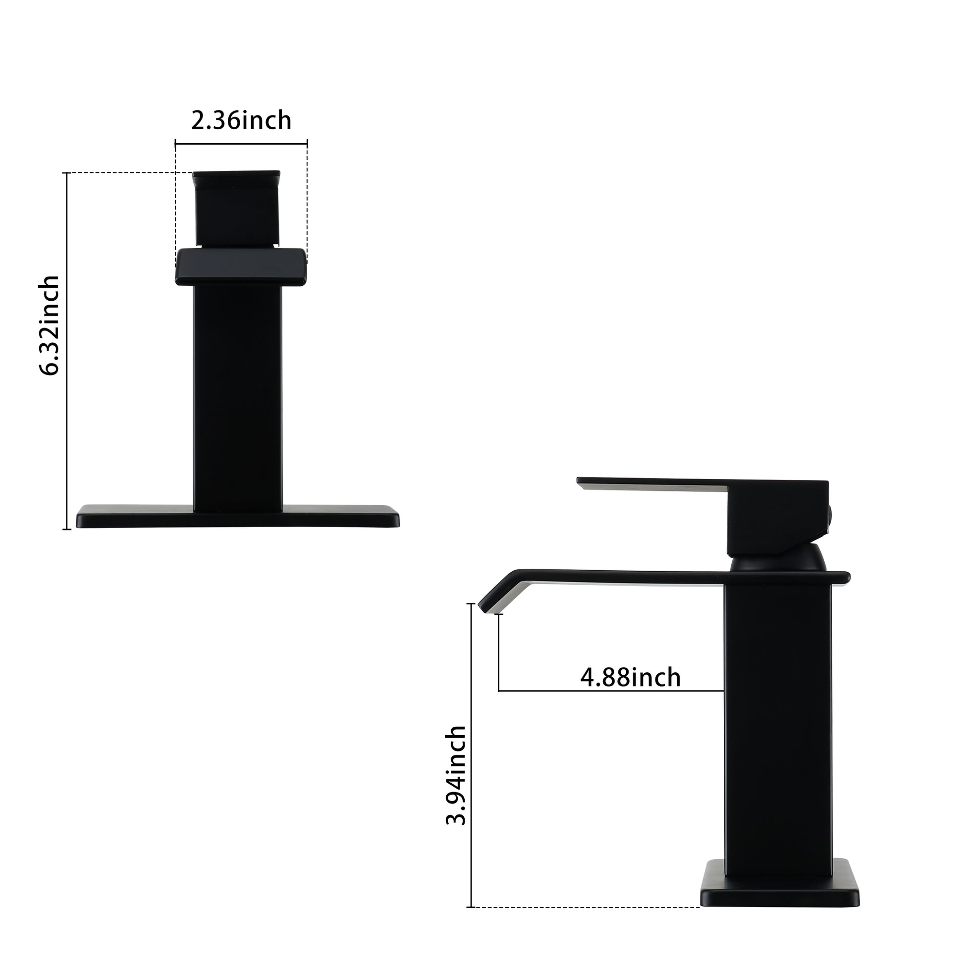 Waterfall Spout Bathroom Faucet,Single Handle Bathroom Vanity Sink Faucet