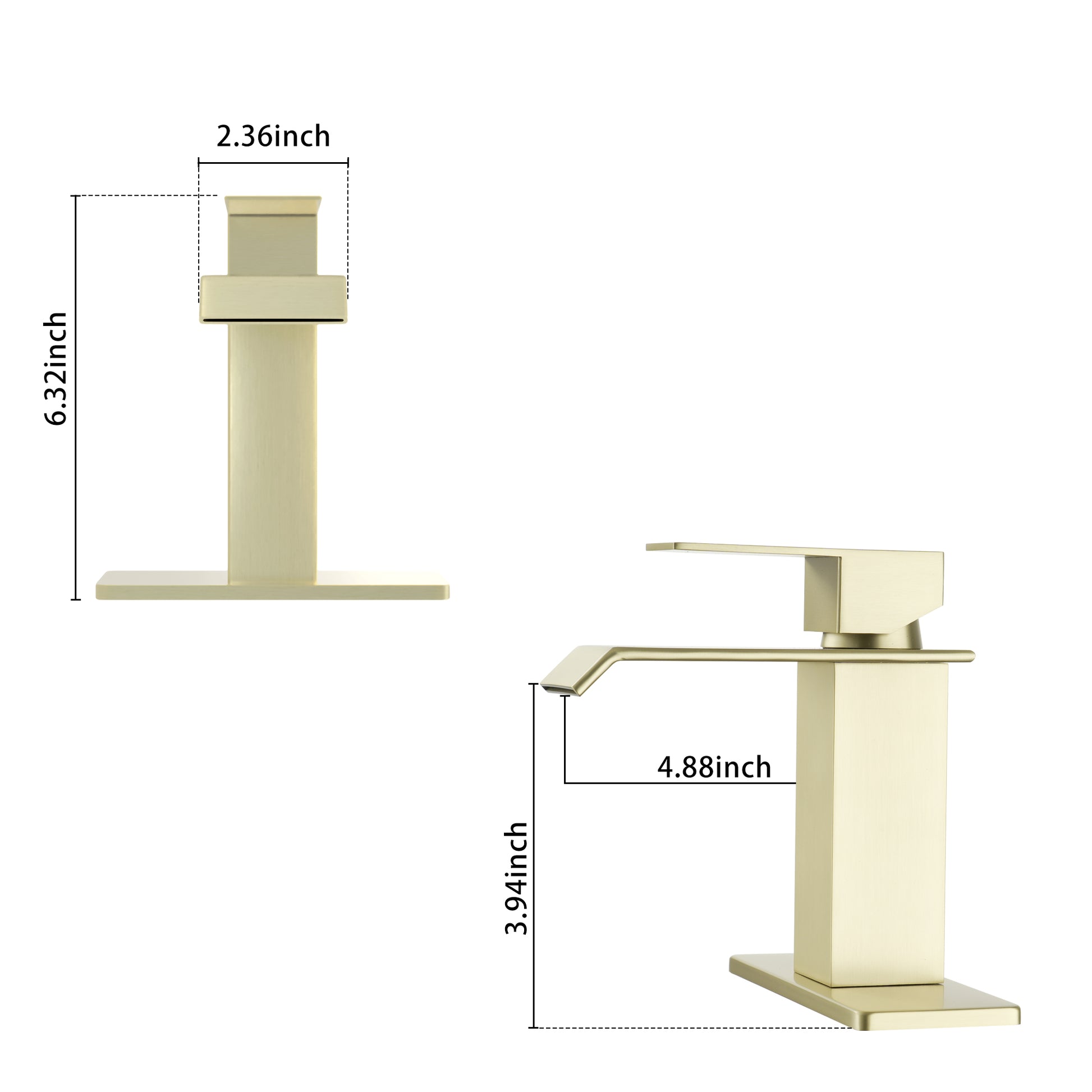 Waterfall Spout Bathroom Faucet,Single Handle Bathroom Vanity Sink Faucet