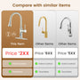 Smart Voice-Controlled Kitchen Faucet with Pull Down Sprayer and Touchless Technology