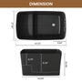 47" Compact Solid Surface Freestanding Bathtub with Mini-Seat Design