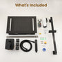 20*14 inch 3-Function Body Jet Shower System with LED Lights & Slide Bar