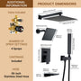 12-inch 4-Function Dual Shower Head System with Tub Spout