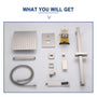 CASAINC 2 Function 10" Ceiling Mount Dual Shower Heads Shower System With Sliding Rod Shower Hand