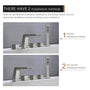 CASAINC Hot Sale 5 hole Bathtub Faucet With Handheld Shower Head