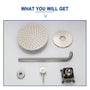 Casainc Round Single Functions Wall Mount Black Shower Faucet