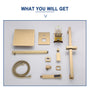 2 Function 10-In Wall Mounted  Dual Shower Heads Shower System With Sliding Rod Shower Hand