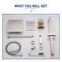 2 Function 10-In Wall Mounted  Dual Shower Heads Shower System With Sliding Rod Shower Hand