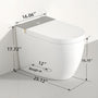 Luxury Smart Bidet Toilet with Built-in Tank, Heated Seat & Voice Control