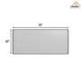 Wall-Mounted Vanity Mirror with Matte Black Metal Frame