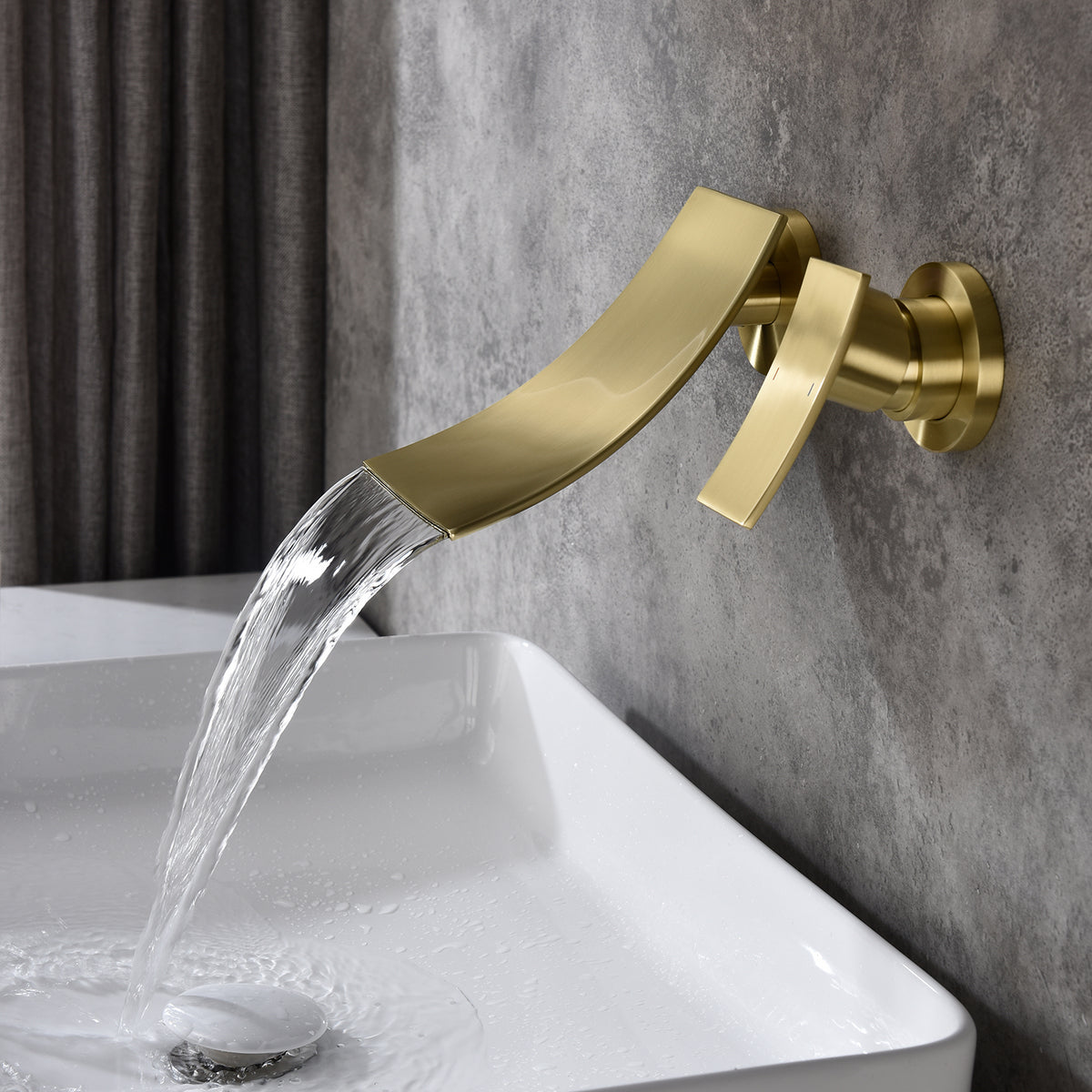 Wall Mount Widespread Bathroom Faucet-CASAINC