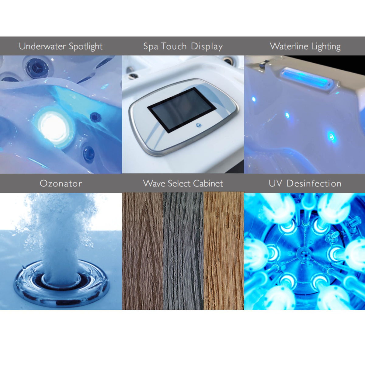 84" × 78" Outdoor Hot Tub Spa with 52 Jets & Triple 3HP Pumps
