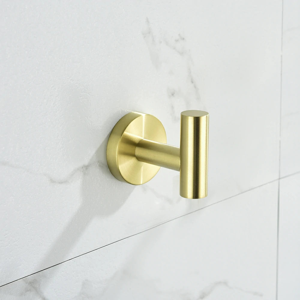 5 Piece Bathroom Towel Rack Set Wall Mount