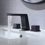 3-Hole Deck-Mounted Waterfall Basin Faucet Bathroom Sink Faucet