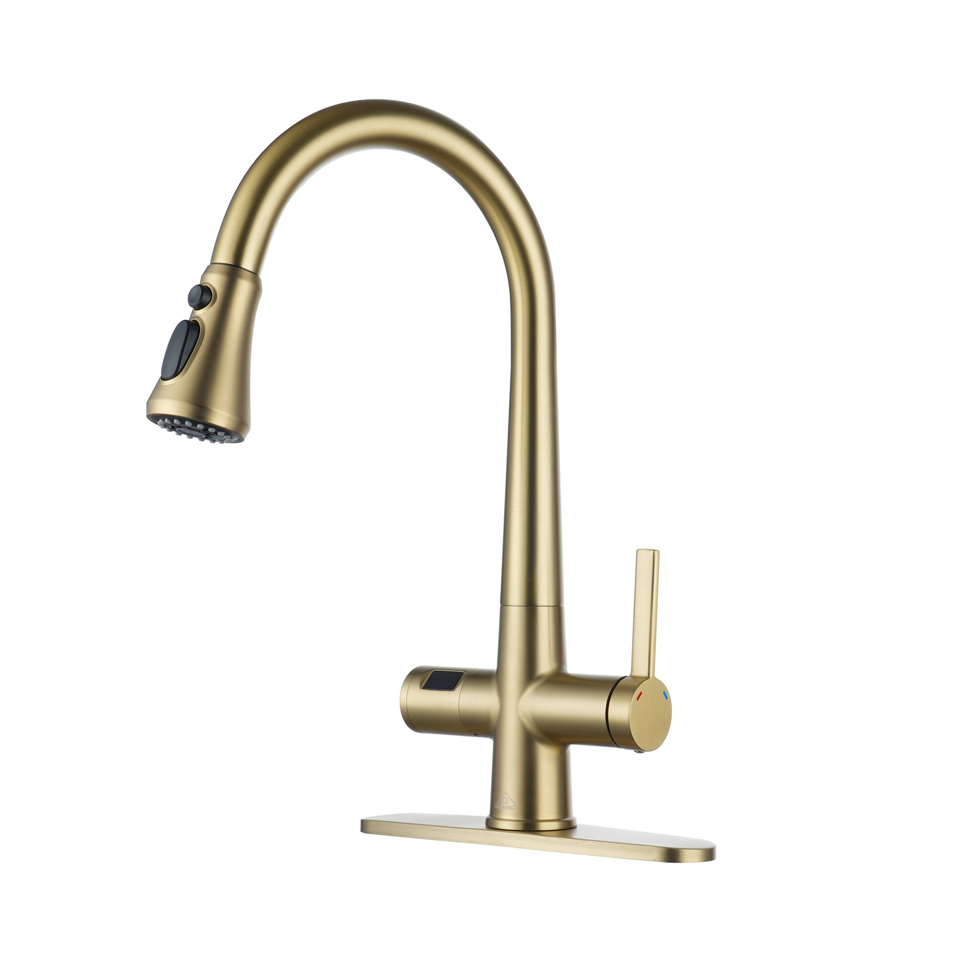 CASAINC Single-Handle Pull-Out Sprayer Kitchen Faucet with Digital Display