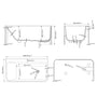 55"/59"/63"/67"/71" Rectangular Matte White Solid Surface Alcove Soaking Tub