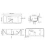 55"/59"/63"/67"/71" Rectangular Matte White Solid Surface Freestanding Soaking Tub