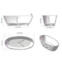 67" Contemporary Pure Resin Freestanding Soaking Bathtub with Wave Texture