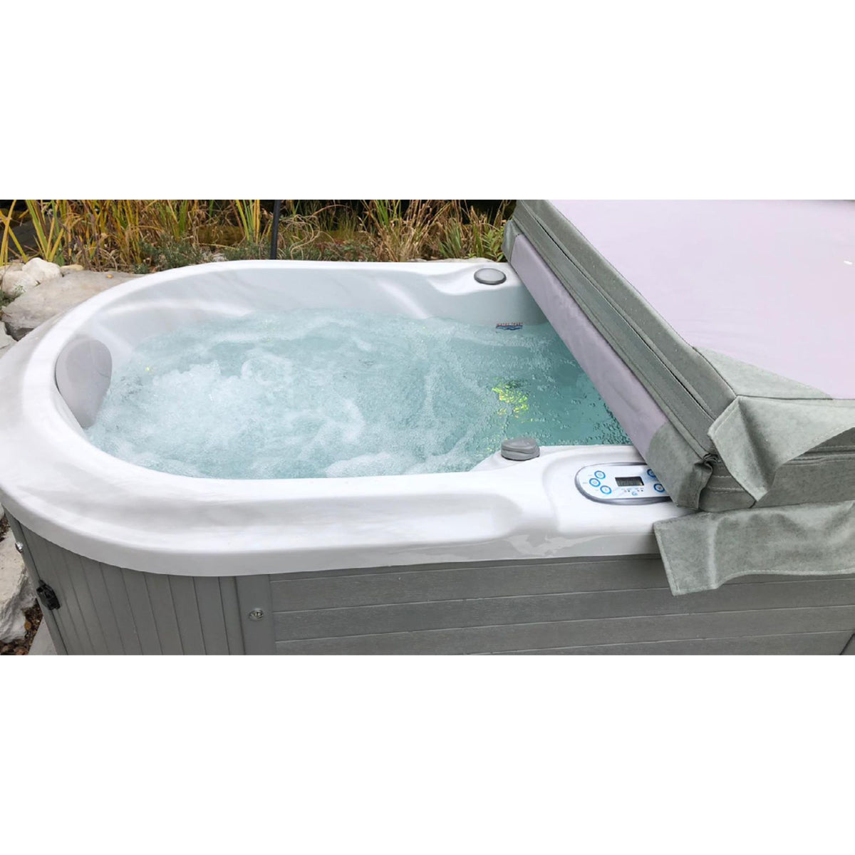 89" × 39" 2-Person Outdoor Hot Tub Spa with 33 Jets & 3HP Pump