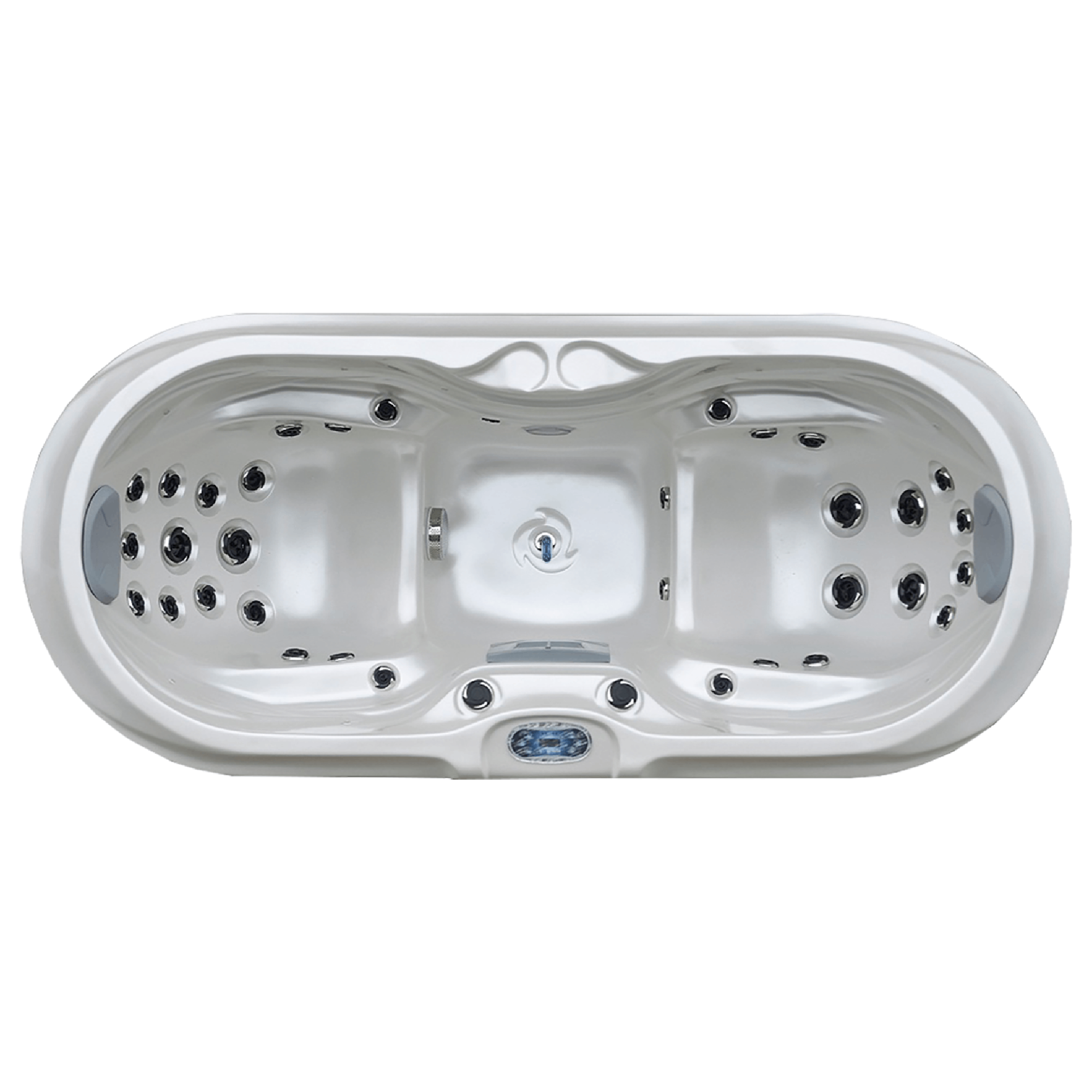 89" × 39" 2-Person Outdoor Hot Tub Spa with 33 Jets & 3HP Pump