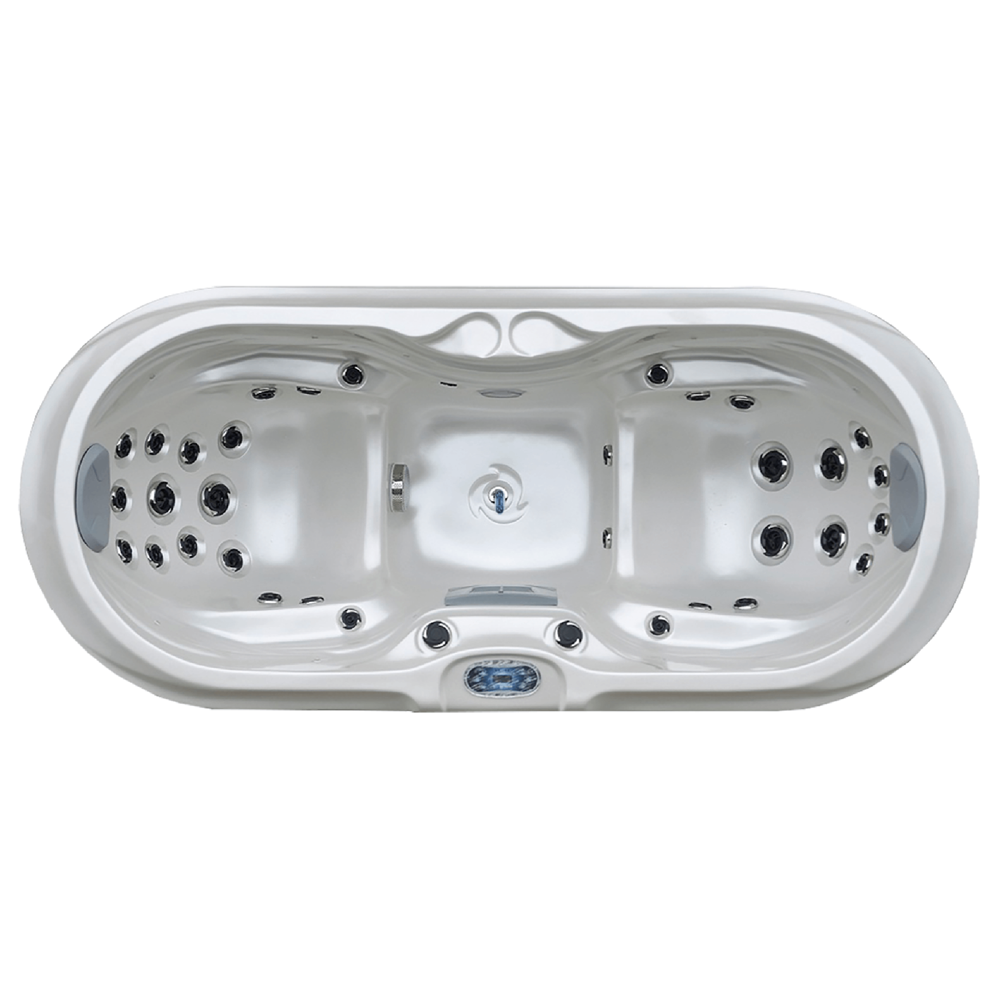 89" × 39" 2-Person Outdoor Hot Tub Spa with 33 Jets & 3HP Pump